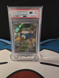 PSA 9 2023 POKEMON SVP EN-SV BLACK STAR PROMO 151 ELITE TRAINER BOX SNORLAX 051 - Image 1