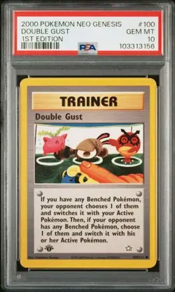 PSA 10 POKEMON ENGLISH 1ED DOUBLE GUST NEO GENESIS 100/111 2000 GEM MINT 427 - Image 1