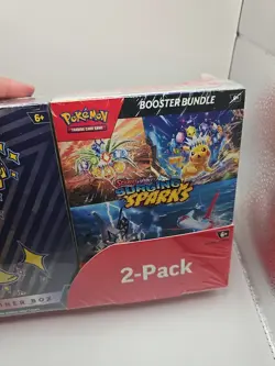 Pokemon TCG Scarlet Surging Sparks ETB and Booster Bundle Costco 2-Pack Sealed - Image 4