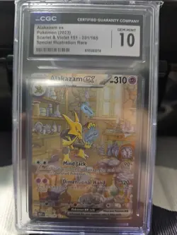 Alakazam ex 201/165 Sv: Scarlet & Violet 151 CGC GEM Mint 10 SIR Pokemon TCG - Image 1