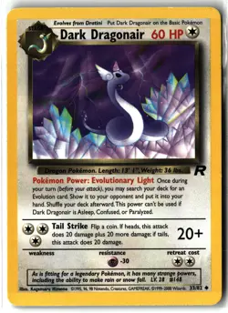 Dark Dragonair ⭐ 33/82 WOTC Uncommon Team Rocket 2000 Pokemon NM/LP - Image 1