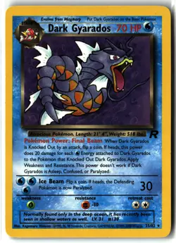 Dark Gyarados ⭐ 25/82 WOTC Rare Team Rocket 2000 Pokemon NM/LP - Image 1