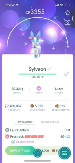 Pokemon Go Shiny Sylveon ( Max CP ) - Image 1