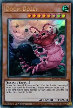MAMA-EN049 DOOM DOZER ULTRA RARE 1ST EDITION YuGiOh CARD - Image 1