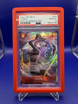 One Piece - PSA 10 Carina (Alt Art) OP07-005 500 Years in the Future - Image 1
