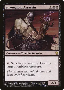 MTG Magic the Gathering Stronghold Assassin (93/357) Commander 2013 MP - Image 1