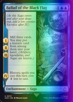 MTG Ballad of the Black Flag (13/324) Assassin's Creed NM FOIL - Image 1