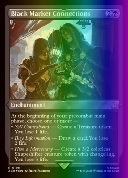 MTG Black Market Connections (198/324) Assassin's Creed NM FOIL - Image 1