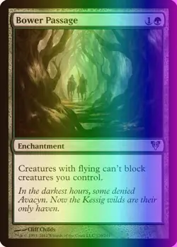 MTG Magic the Gathering Bower Passage (170/252) Avacyn Restored LP FOIL - Image 1