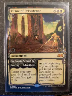 Virtue of Persistence / Locthwain Scorn - Showcase - Wilds of Eldraine (MTG) - Image 1