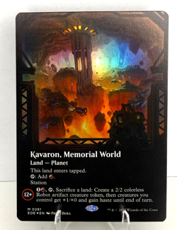 MTG Kavaron, Memorial World (Borderless) - Edge of Eternities Foil - Image 1