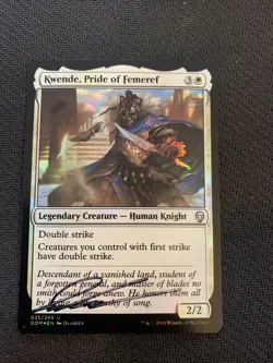 MTG Magic Kwende, Pride Of Femeref Signed Artist Proof FOIL x1 Dominaria Daarken - Image 1