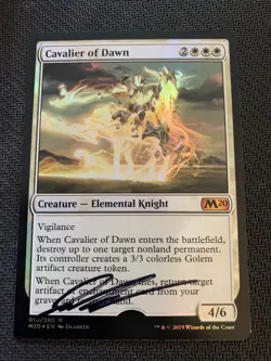 MTG Magic Cavalier Of Dawn Signed Artist Proof FOIL x1 Magic 2020 Daarken - Image 1
