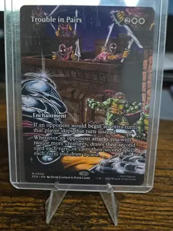 Borderless Nonfoil Trouble in Pairs #3 Teenage Mutant Ninja Turtles MTG - Image 1