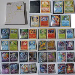 Pokemon Jumbo Cards OVERSIZED Lot of 39 w/Celebrations 25th Anniversary Binder - Image 1