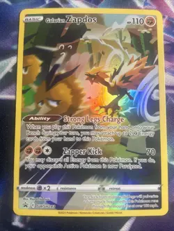 Galarian Zapdos Pokemon Sword & Shield Holo Black Star Promo SWSH283 - Image 1