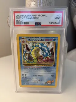 PSA 9 2000 Pokemon Misty's Gyarados 13/132 Gym Challenge Holo Mint 💎 - Image 1