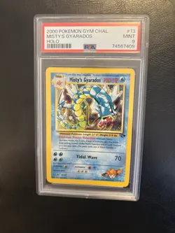 PSA 9 2000 Pokemon Misty's Gyarados 13/132 Gym Challenge Holo Mint 💎 - Image 2