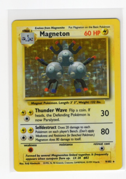 Pokemon TCG Magneton Base Set Unlimited 9/102 Holo Rare (B) - Image 1