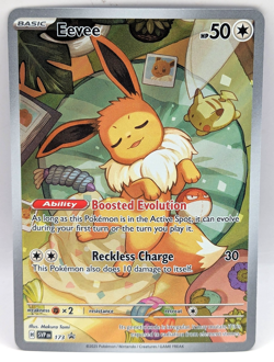 Pokemon Scarlet & Violet Eevee 173 Black Star Promo full art holo NM - Image 1