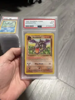 Pokemon 1999 Fossil Aerodactyl #16 PSA 9 - Image 1