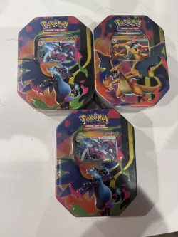 Pokemon TCG Mega Charizard X (2 Tins) & Y EX Tins Sealed - Set of 3 - Image 1