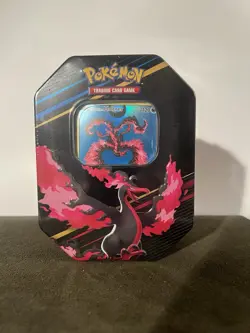 Pokemon TCG: Crown Zenith Galarian Moltres Tin (Small Version, Factory Sealed) - Image 1