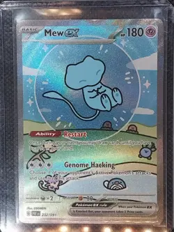 Pokemon TCG Paldean Fates- Mew EX 232/091 Mp-Hp(SIR) - Image 1