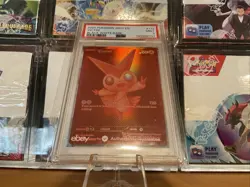 2025 POKEMON WHT EN-WHITE FLARE BLACK WHITE RARE #172 VICTINI PSA 9 - Image 1
