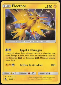 Carte Pokemon Electhor 24/68 Holo Destinees Occultes Francais - Image 1