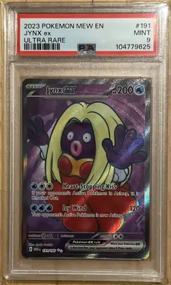 2023 POKEMON MEW EN-151 ULTRA RARE #191 JYNX EX PSA 9 - Image 1
