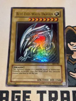Blue-Eyes White Dragon SDK-001 Ultra Rare ORIGINAL STARTER DECK KAIBA YuGiOh! LP - Image 3