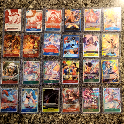 ONE PIECE TCG ENGLISH CARD COLLECTION LOT OF 24 - Image 1