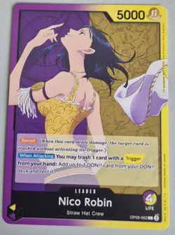 One Piece TCG Nico Robin Leader OP09-062 Englisch - Image 1