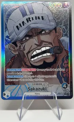 One Piece Sakazuki OP05-041 L Leader Alt Art Awakening of the New Era English NM - Image 1