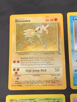 Vintage Pokemon Cards Rare Holo Lot WOTC MP/HP Hitmonlee, Hitmonchan, Hitmontop - Image 2