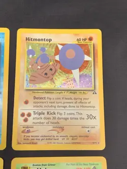 Vintage Pokemon Cards Rare Holo Lot WOTC MP/HP Hitmonlee, Hitmonchan, Hitmontop - Image 4