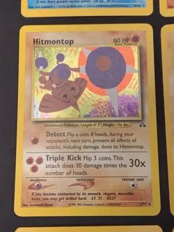 Vintage Pokemon Cards Rare Holo Lot WOTC MP/HP Hitmonlee, Hitmonchan, Hitmontop - Image 5