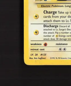 Lt. Surge's Electabuzz 6/132 WOTC Gym Heroes Holo Rare Pokemon Card DMG - Image 5