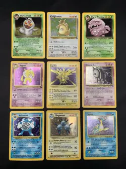 Vintage Pokemon Cards Holo Rare WOTC Lot Base Set, Rocket, Fossil, Jungle- MP/HP - Image 1