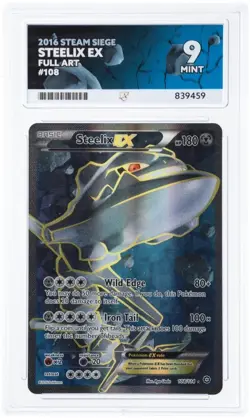 Pokemon TCG Steelix EX 2016 Steam Siege Full Art 108/114 Card Ace 9 - Image 1