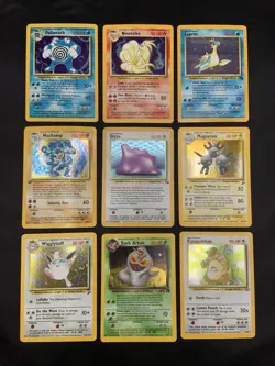 Vintage Holo Rare Pokemon Card Lot WOTC 1999/2000 Base Set, Fossil - MP/HP Ditto - Image 1