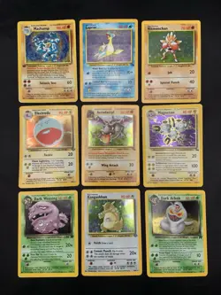 Vintage Holo Rare Pokemon Card Lot WOTC 1999 - Base Set, Jungle, Fossil - MP/HP - Image 1
