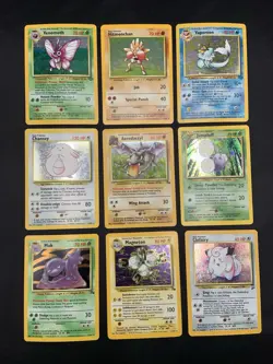 Vintage Rare Holo Pokemon Card Lot 1999/2000 - Base Set, Jungle, Fossil - MP/HP - Image 1
