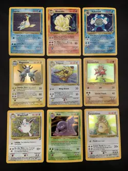 Vintage Rare Holo Pokemon Card Lot 1999/2000 - Base Set, Jungle, Fossil - MP/HP - Image 1