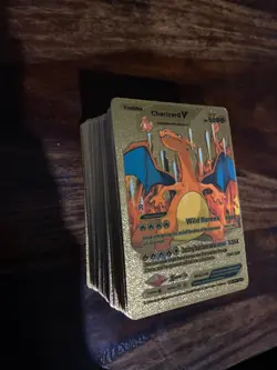 100+ Gold plated Pokemon cards NOT OFFICIAL POKEMON BRANDED - Image 3