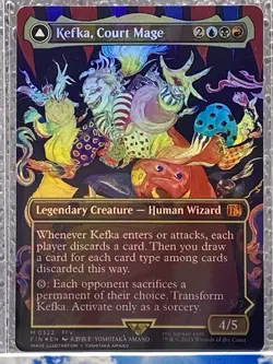 Magic The Gathering Kefka, Court Mage Borderless Foil LP - Image 1