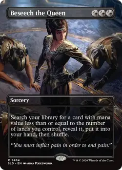 PRE-SALE MTG Beseech The Queen From The Secret Lair Dungeons & Dragons FOIL - Image 1