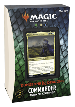 Adventures in the Forgotten Realms Commander Deck: Aura of Courage MTG Brand New 630509982677 - Image 1