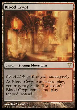 MTG Magic the Gathering Blood Crypt (171/190) Dissension MP - Image 1